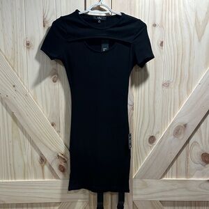 Lulu's Black Cutout Mini Dress